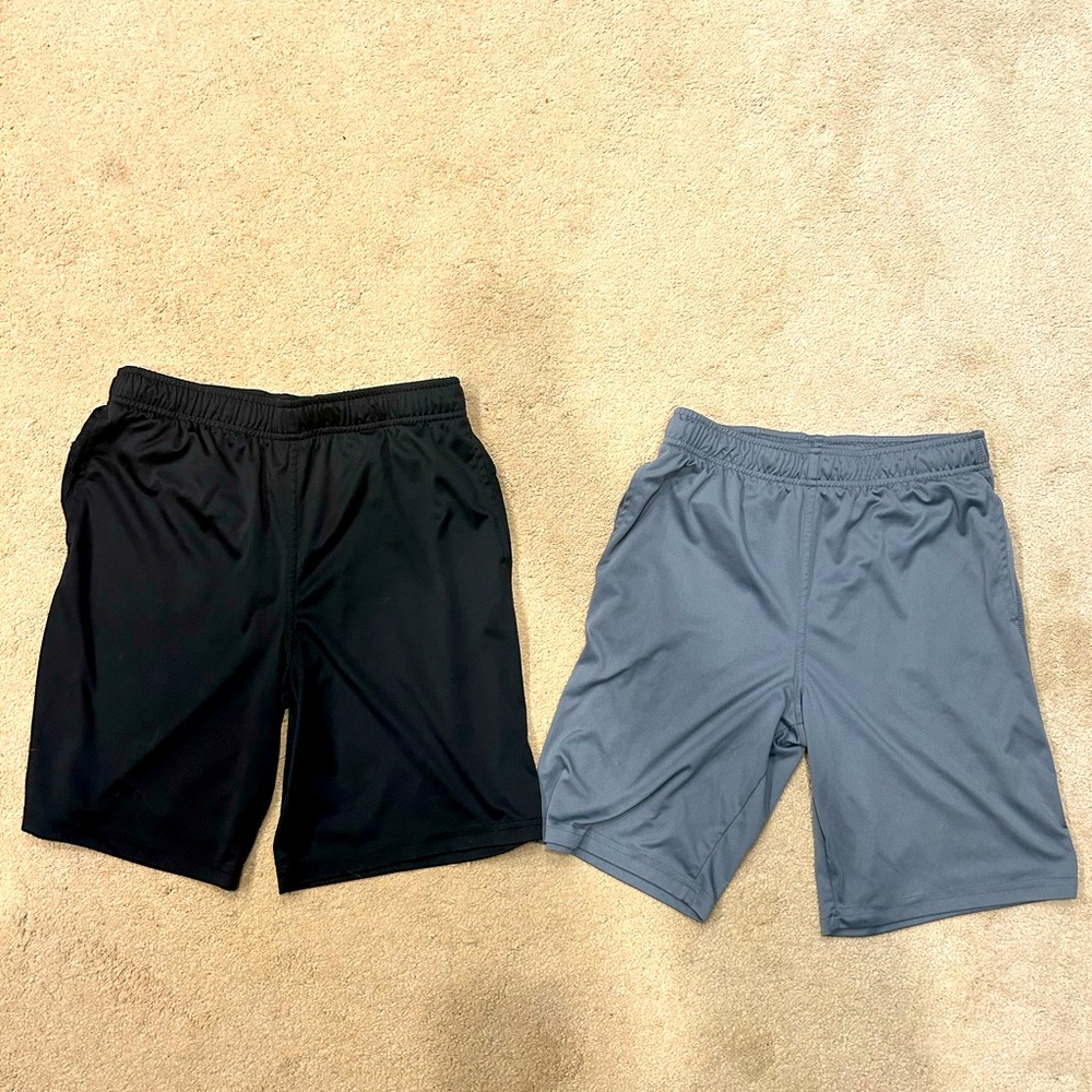 2 pairs Boys Athletic Shorts XL (14-16)